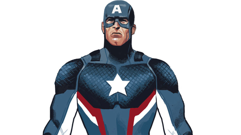 Captain America: Steve Rogers #1 concept work by Daniel Acuna.
